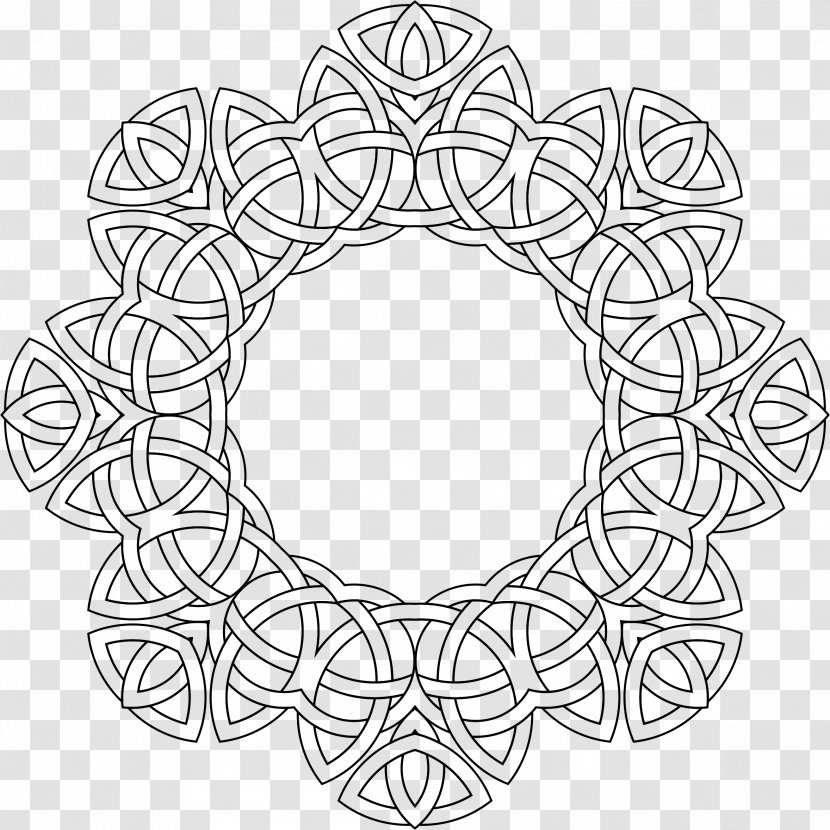 Celtic Knot Drawing Art Celts Pattern - Silhouette - Style Transparent PNG
