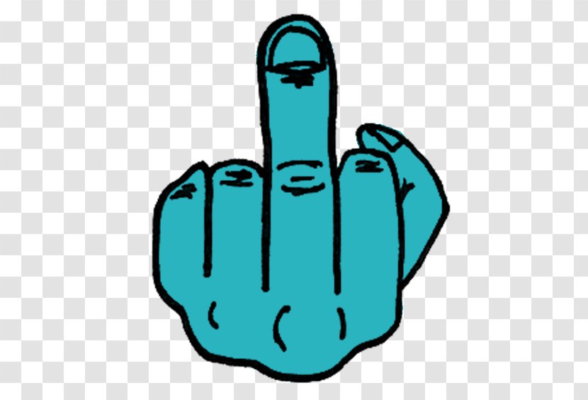 Summertime Blues Thumb Middle Finger Blue Cheer - Middel Transparent PNG