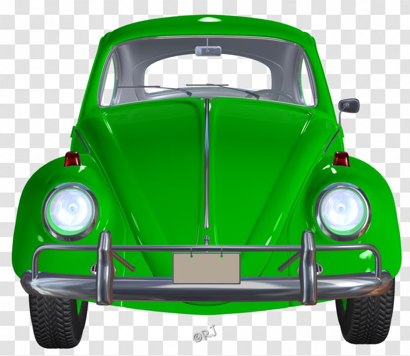 Volkswagen Beetle Mid-size Car City - Green Transparent PNG