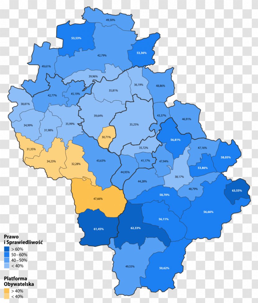 Bielsko-Biała Bielsko County Okręg Wyborczy Nr 27 Do Sejmu Rzeczypospolitej Polskiej City With Powiat Rights - Wikipedia - Map Transparent PNG
