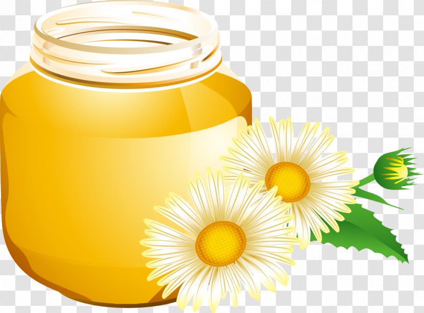 Honey Bee Euclidean Vector - Cartoon Pot Transparent PNG