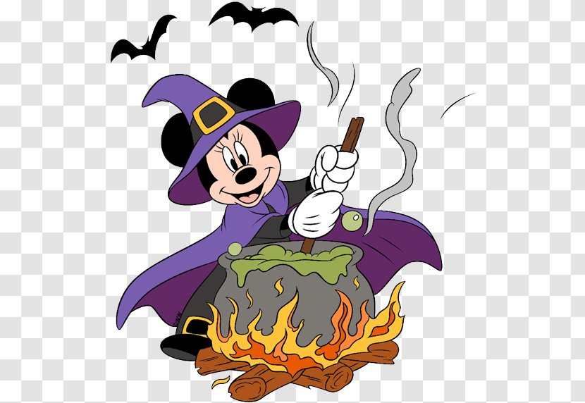 Minnie Mouse Mickey Witchcraft Clip Art - Fictional Character - Cauldron Transparent PNG