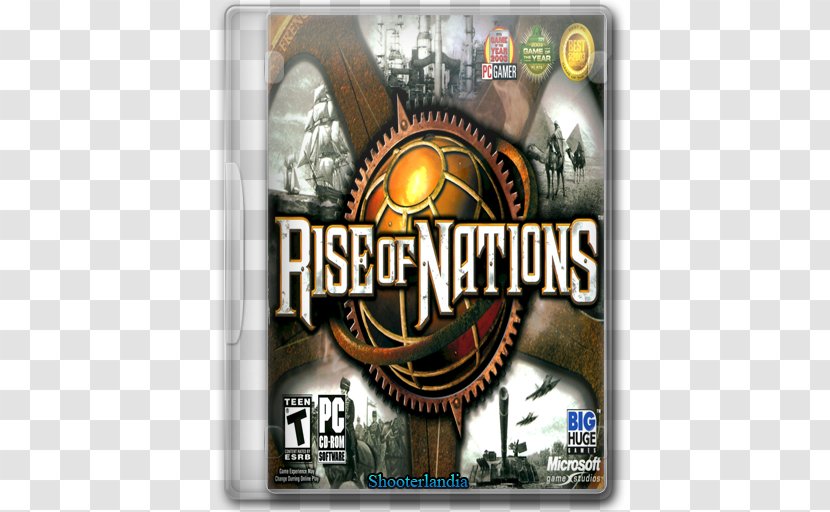 PC Game Video CD-ROM Compact Disc Brand - Rise Of Nations Thrones And Patriots - Nation Transparent PNG