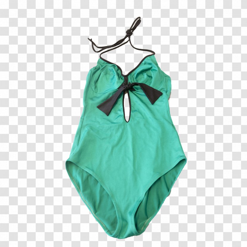 Green Swimsuit Turquoise - Watercolor - Mua Transparent PNG