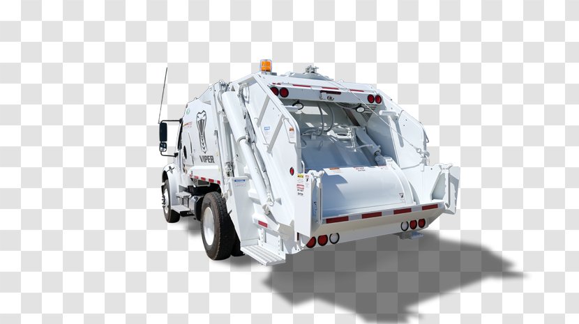 Car Garbage Truck Commercial Vehicle Loader - Cartoon - Rear Transparent PNG