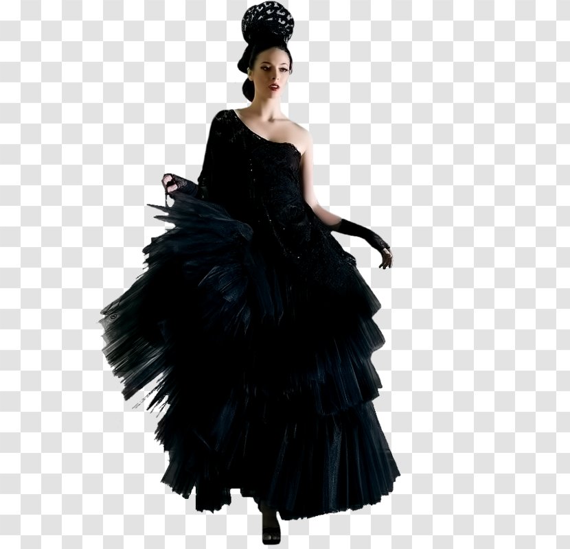 Little Black Dress Shoulder Gown Fashion - Costume Design Transparent PNG