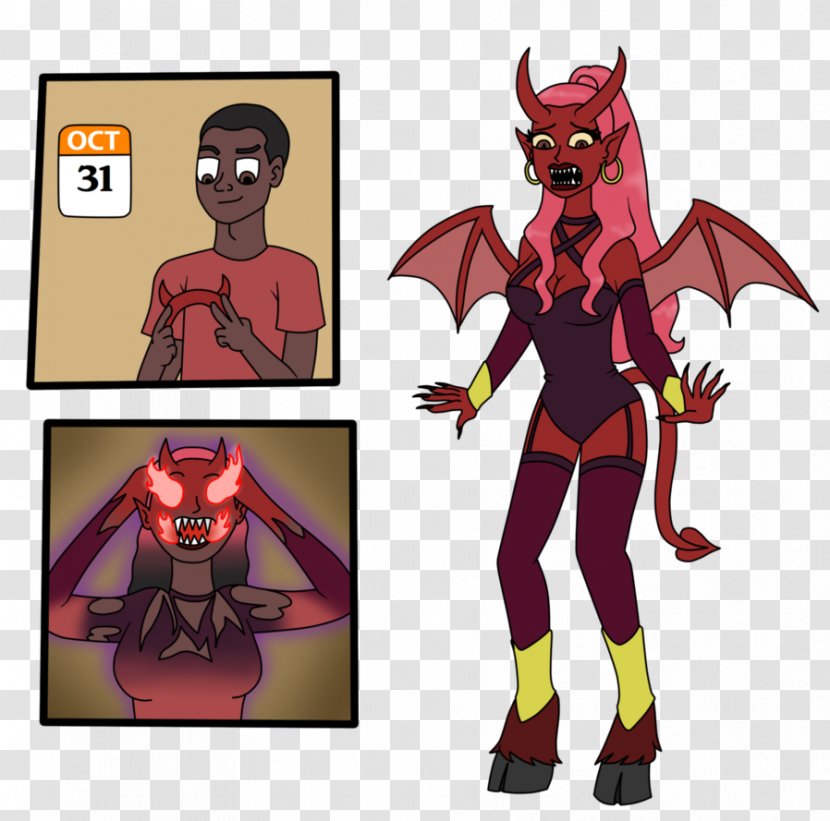 Demon DeviantArt Halloween Film Series Drawing - Fictional Character Transparent PNG