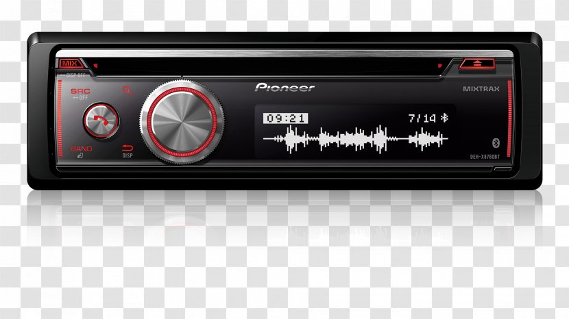 Car Vehicle Audio Double DIN Monitor Receiver Pioneer AVH-290BT Bluetooth Handsfree Set Corporation Compact Disc - Automotive Head Unit Transparent PNG