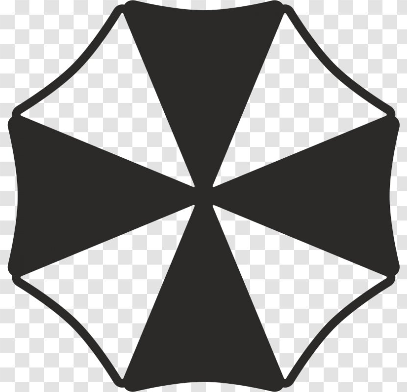 Umbrella Corporation Resident Evil 7: Biohazard Sticker Decal - Black - Car Transparent PNG