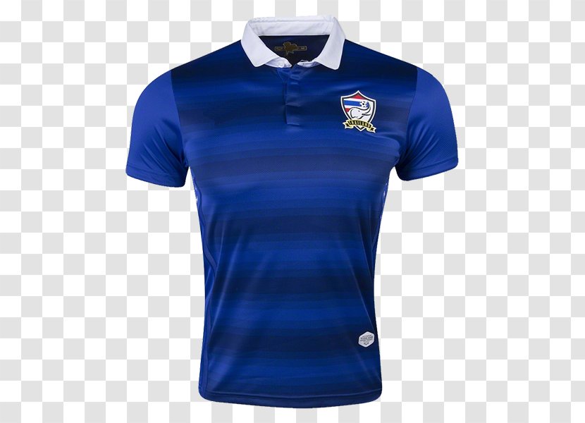 T-shirt Sports Fan Jersey Polo Shirt Football - Electric Blue Transparent PNG