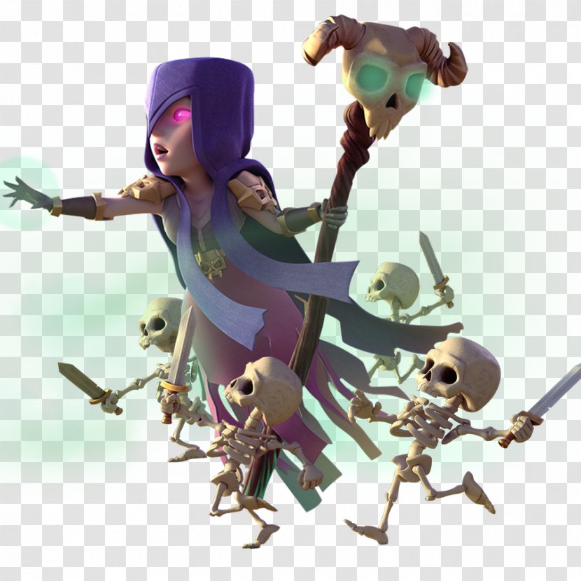 Clash Of Clans Royale Witchcraft Golem - Action Figure - Old Witch Transparent PNG