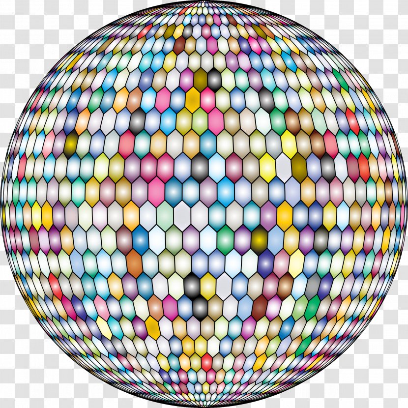 Sphere Hexagonal Tiling Circle Point - Easter Egg - Hexagon Transparent PNG