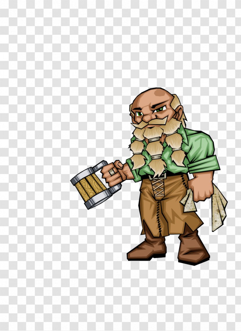 Drawing Dwarf Bartender DeviantArt Illustration - Fictional Character Transparent PNG