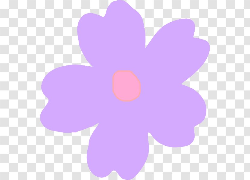 Purple Pink Flowers Clip Art - Color Transparent PNG
