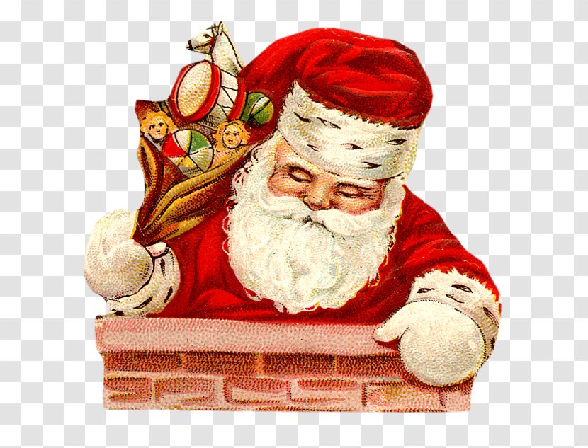Ded Moroz Santa Claus Christmas New Year - Date Of Birth Jesus - Climbing The Chimney Transparent PNG