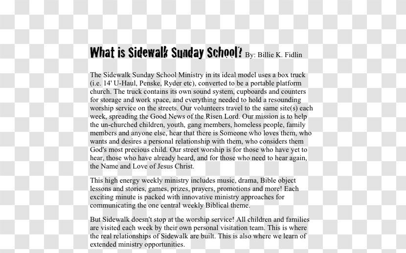 Document Line - Paper - Sunday School Transparent PNG