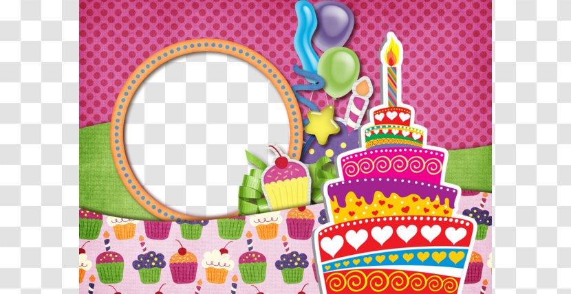 Birthday Cake Picture Frame - Decorating - Fun Frames Transparent PNG