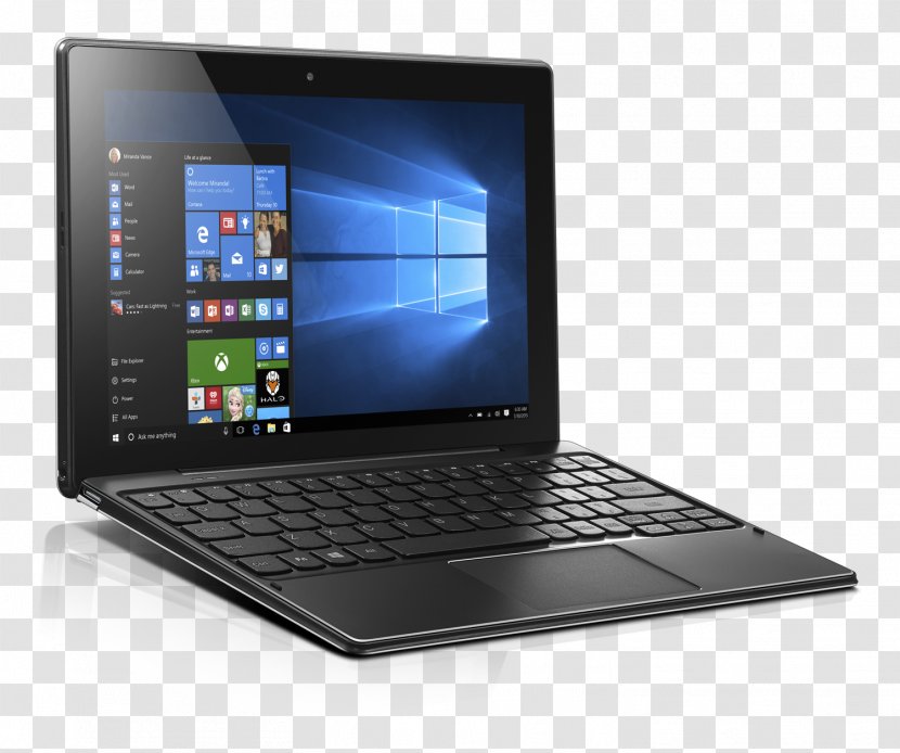 Laptop Intel Atom 2-in-1 PC Lenovo Windows 10 Transparent PNG