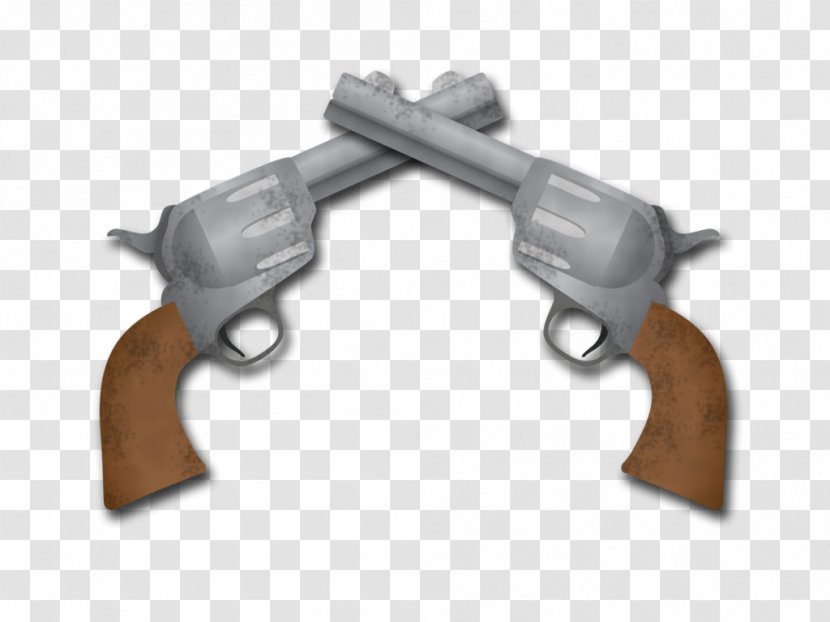 Revolver Firearm Trigger Handgun - Pistol - Twin Pistols Transparent PNG