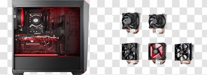 Computer Cases & Housings Power Supply Unit Cooler Master MasterBox Lite 5 ATX - Homebuilt - Removable Transparent PNG