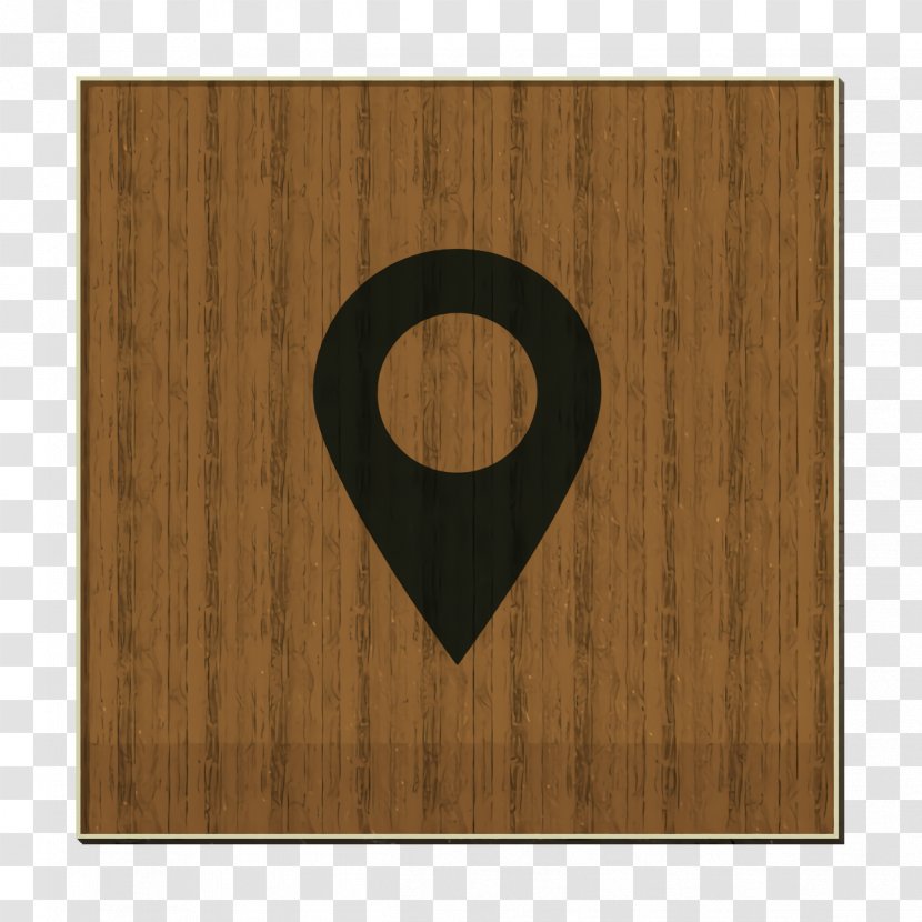 Gps Icon Location Map - Brown - Cutting Board Tile Transparent PNG