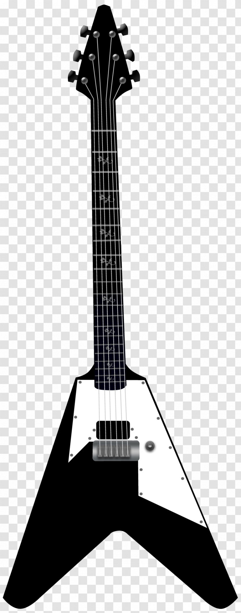 Gibson Flying V Guitar Amplifier Electric - Cartoon - Vector Transparent PNG