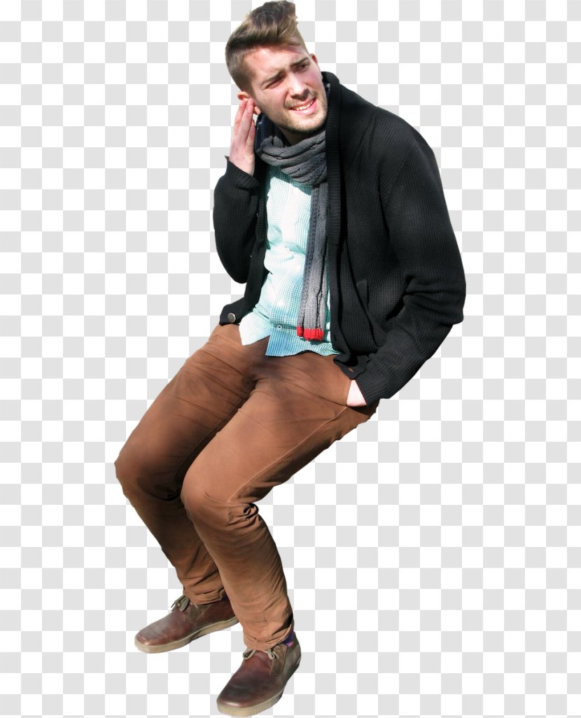 Sitting - Joint - Young Men Transparent PNG