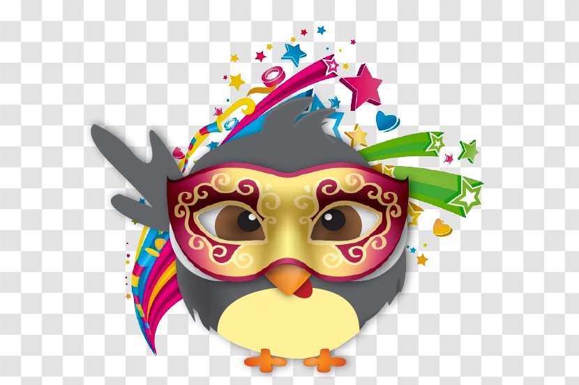 Color Clip Art - Bird Of Prey - Carnival Mask Transparent PNG