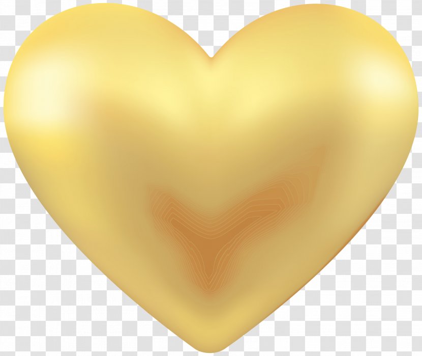 Heart Yellow Love Transparent PNG