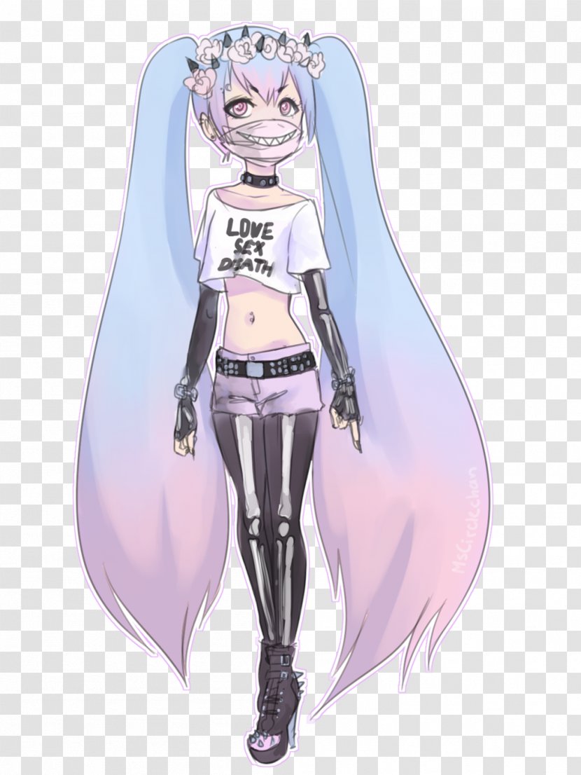 Drawing Pastel Female Art - Flower - Meow Star People Transparent PNG