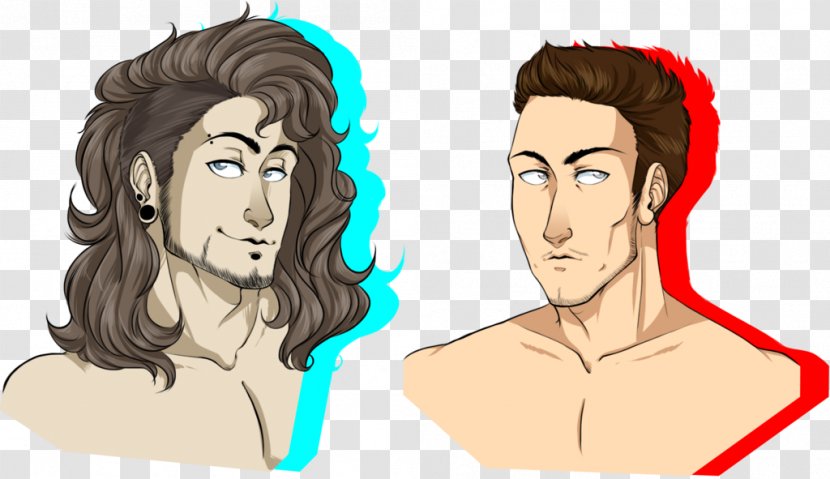 Hair Ear Drawing Eyebrow Forehead - Frame - Hairy Men Transparent PNG