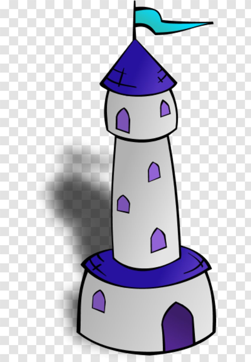 Rundetaarn Tower Cartoon Clip Art - Purple - Castle Outline Transparent PNG