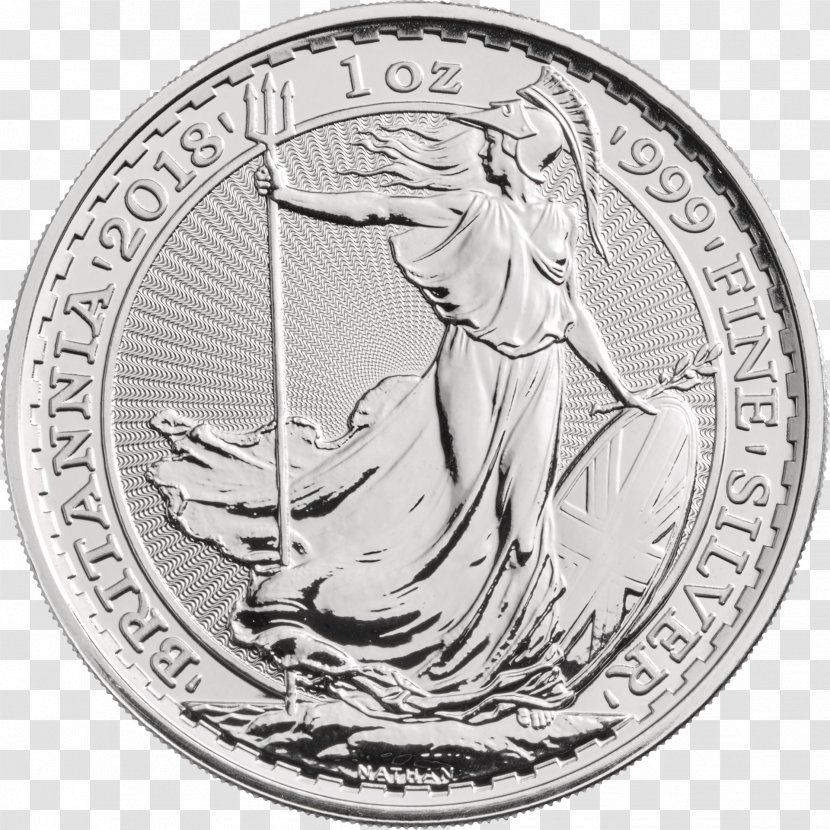 Royal Mint Britannia Silver Coin Bullion - Coins Transparent PNG