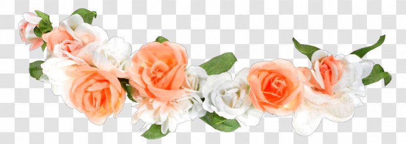 Floral Design - Garden Roses - Artificial Flower Peach Transparent PNG