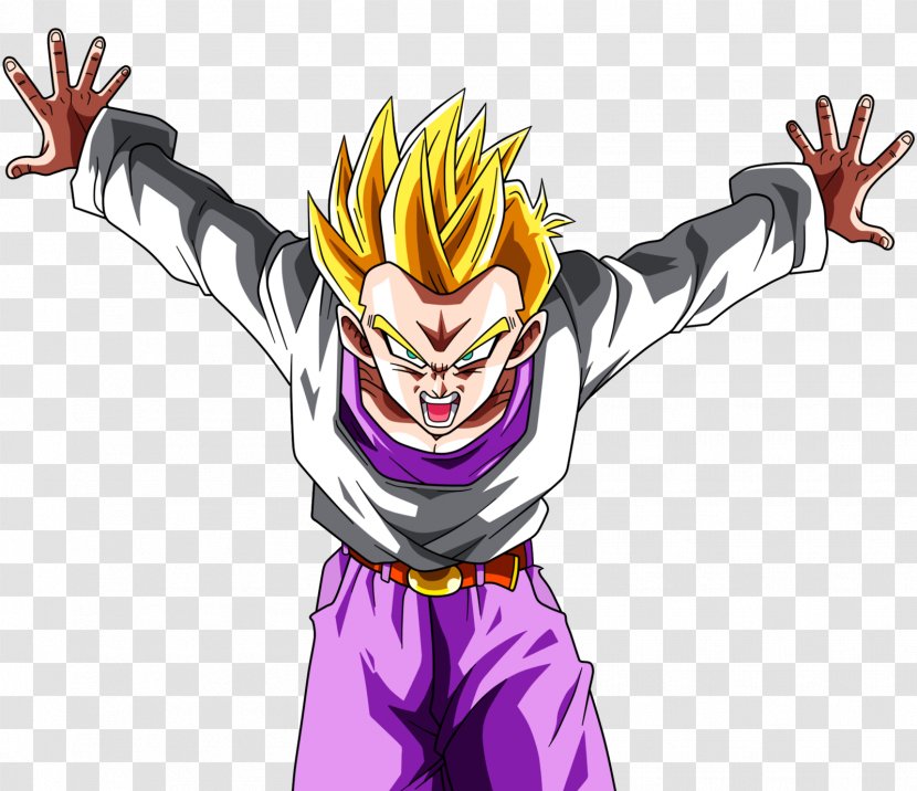 Goten Gohan Trunks Vegeta Goku - Cartoon - Super Saiyan Transparent PNG