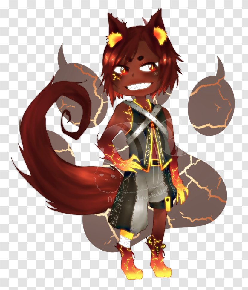 Legendary Creature Cartoon Carnivora Supernatural - Fire Wolf Transparent PNG