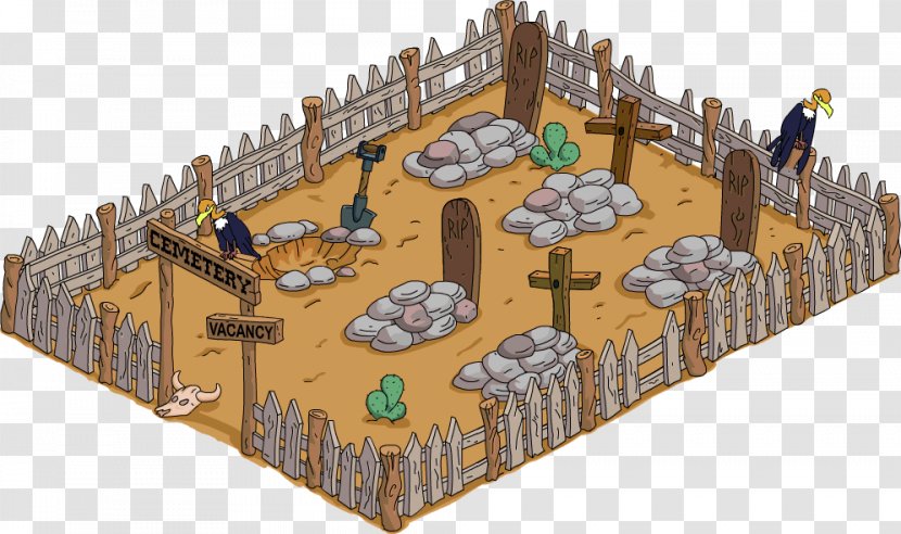 The Simpsons: Tapped Out American Frontier Cemetery Springfield Gunfighter Transparent PNG