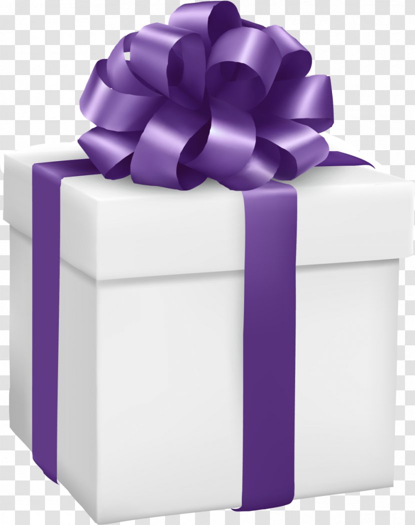 Gift Box Purple Clip Art - White - Small Fresh Transparent PNG