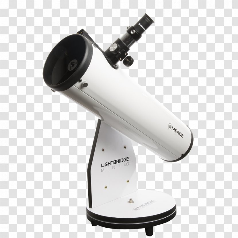 Meade LightBridge Mini 130 Dobsonian Telescope Instruments Reflecting Newtonian - Frame Transparent PNG