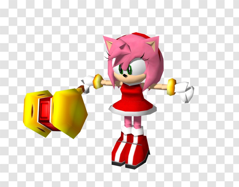 Sonic Adventure 2 Battle Amy Rose Advance 3 - Figurine - 3d Model Transparent PNG