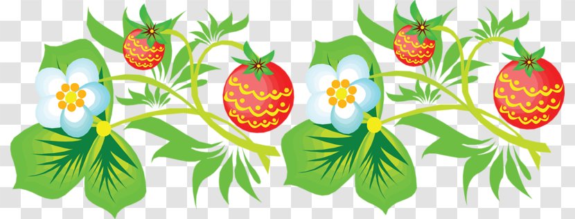 Musk Strawberry Aedmaasikas Diary - Food - Hand-painted Flower Transparent PNG