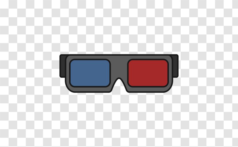 Glasses Cinema 3D Film - 3d - Movie Theatre Transparent PNG