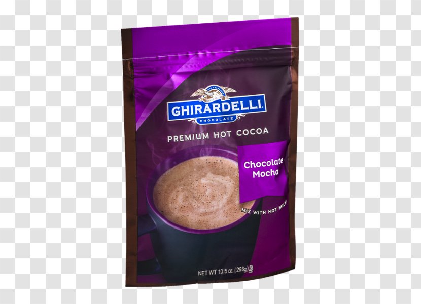 Hot Chocolate Ghirardelli Company Dark Cocoa Bean Transparent PNG