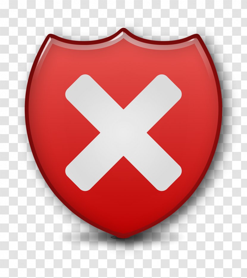 Button - Symbol - Red Cross Transparent PNG