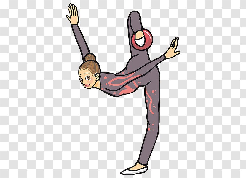 Gymnastics Cartoon Drawing Clip Art - Physical Fitness - Drill Woman Transparent PNG