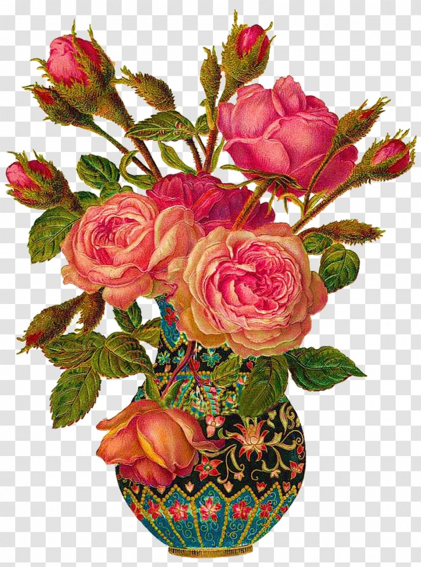 Vase Flower Bouquet Clip Art - Floral Design - Victorian Transparent PNG