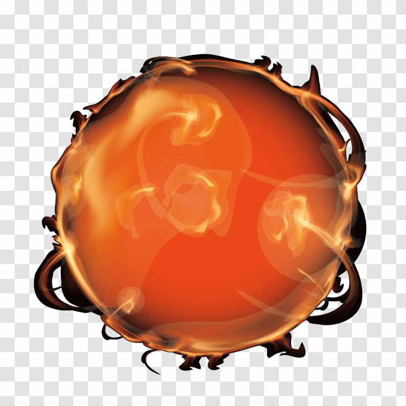Realism Euclidean Vector Ball Sphere - Bolide - Lifelike Fireball Transparent PNG