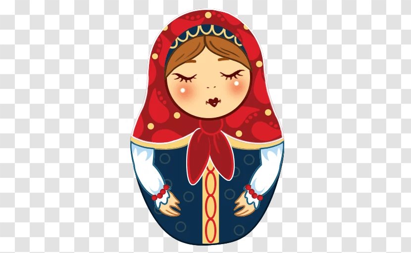 Matryoshka Doll Матрёна Sticker - Caricature Transparent PNG