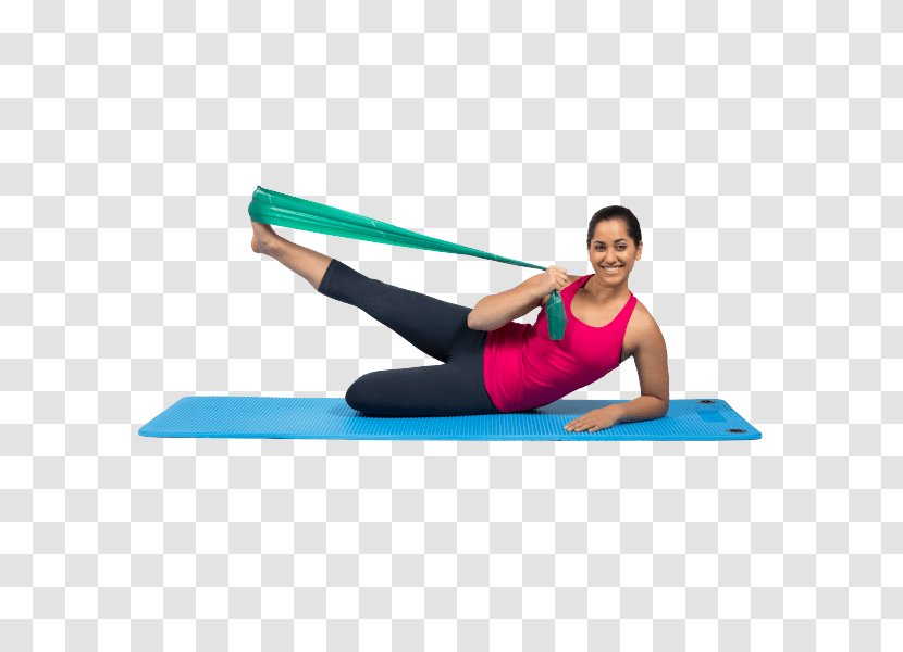 Pilates Exercise Bands Stretching Strength Training - Cartoon - Physical Therapy Resistance Transparent PNG