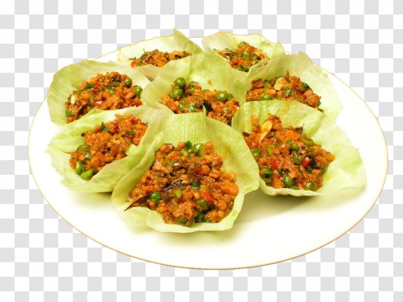 Korean Taco Lettuce Sandwich Dish Vegetable - Leaf - Horseshoe Beef Loose Transparent PNG